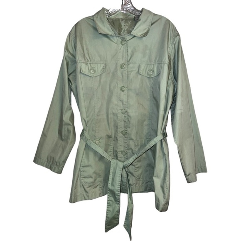 Vintage Cargo Jacket Haband Trench Light Belted Jacket Size XL Bella Swan